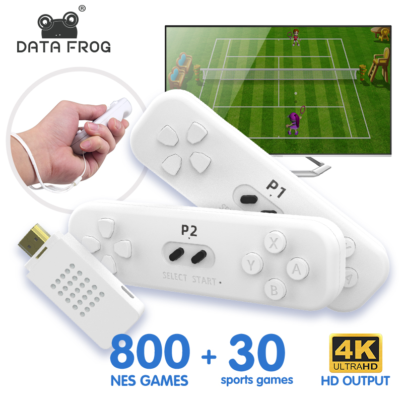 Clássico mini de alta definição duplica o console de jogo y2 cabido interativo sem fio tv game console embutido 830 jogos não repetitivos