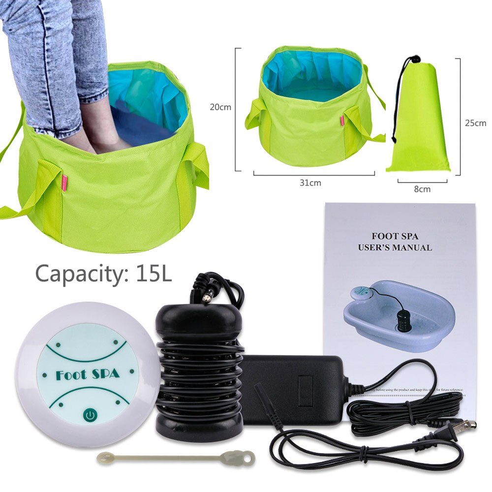 Voetenbad Detox Machine Voet Massage Aqua Cell Spa Ion Reinigen Ionische Detox Voet Detox Arrays Aqua Spa Relief Pijn voet Massager: Full Set D