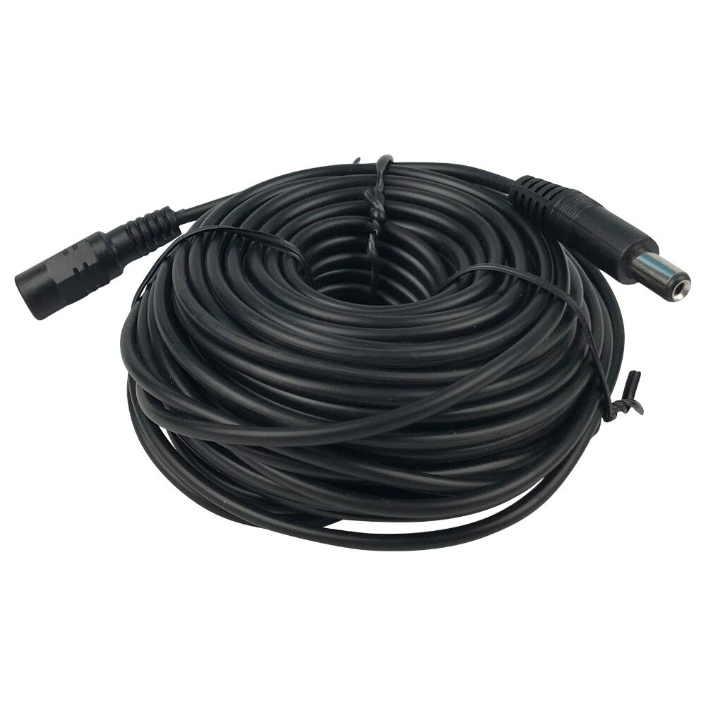 Câble d'alimentation pour caméra de Surveillance étendue, 5M/10M/15M/20M/30M DC 12V, 5.5mm x 2.1mm, rallonge mâle femelle pour caméra de sécurité