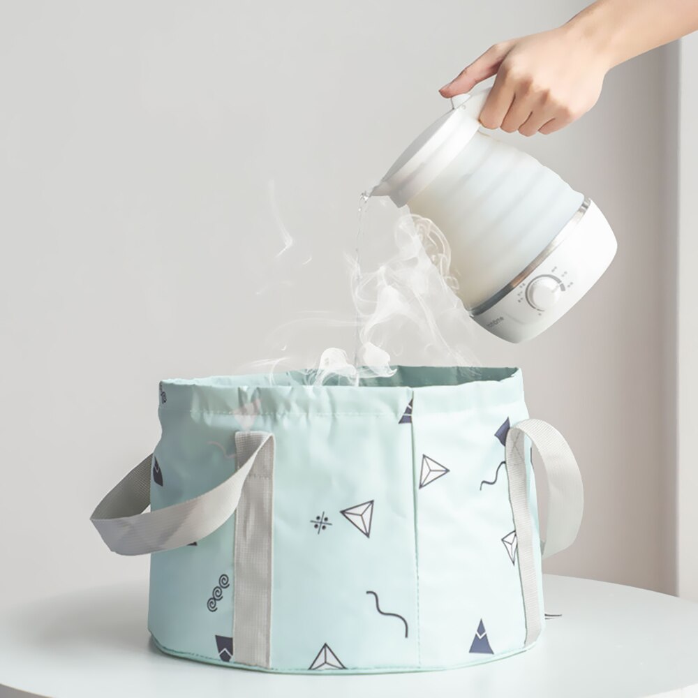 Ultralight Foldable 10L Portable Bucket Outdoor Wash Basin Folding Water Container Camping Picnic Wash Bucket