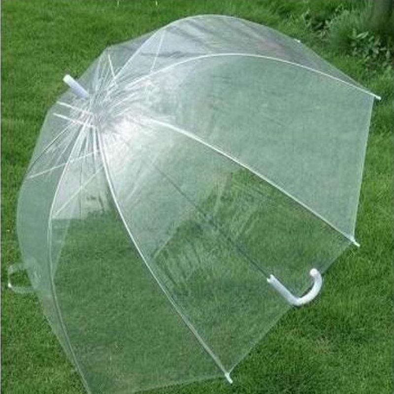 Gennemsigtig klar boble kuppelform paraply udendørs vindtæt paraplyer prinsesse ukrudtsdekoration
