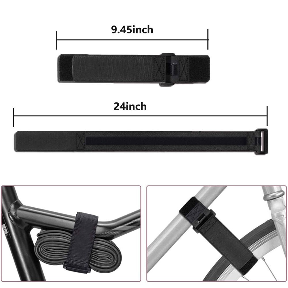 Adjustable Bike Rack Strap Bicycle Wheel Stabilizer Straps with Gel Grip Keep Bicycle Wheel from Spinning Cycling Accessories