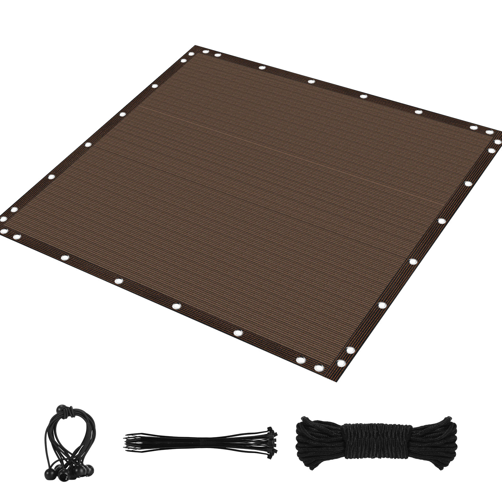 Schaduwdoek 90% Zonnescherm Stof Privacy Scherm Afdekking Met Grommets Terraskap Net Voor Tuin Buiten Pergola: 2*2.6 / YELLOW