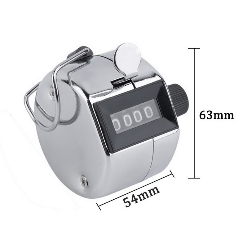 Brand Portable Hand Held 4 Digits Counter/ Silver Manual Scientific Counting: 63 x 54cm