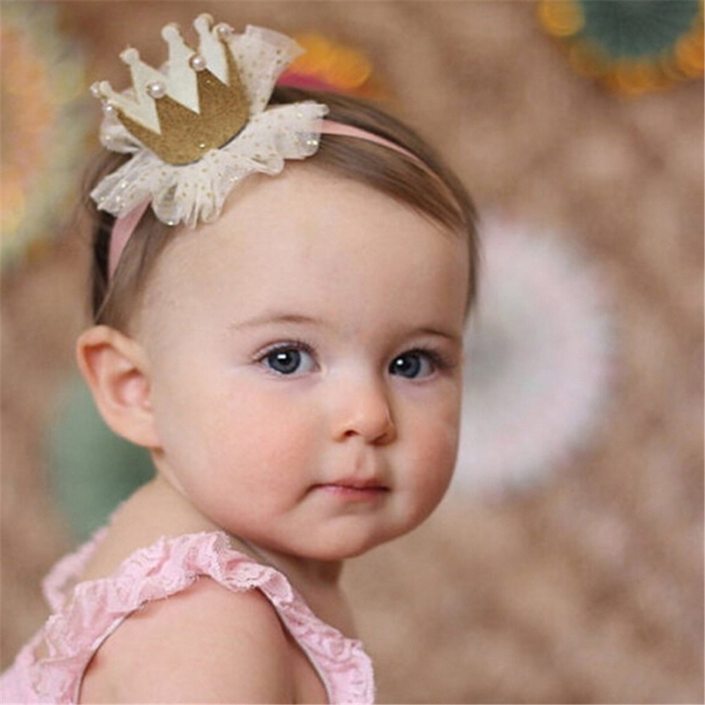 Girl 'S Head Accessoires Haarband Baby Shiny Leuke Prinses Kinderen Tiara Haarband Hoofdband Kinderen Elastische Crown Hoofddeksels