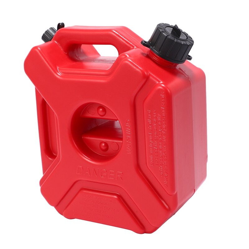 Motorcycle Red 3L Backup Fuel Tank Plastic Petrol Car Spare Container Petrol Tanks Canister ATV UTV