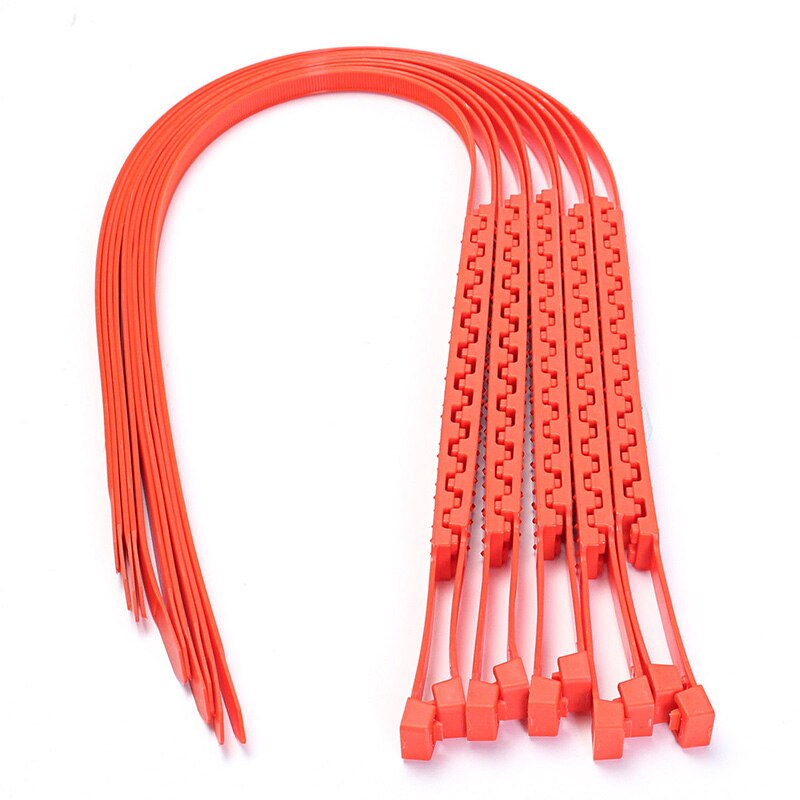 1pcs 92cm Orange Nylon Car Universal Anti Skid Snow Chains for Car Snow Mud Wheel Tyre Tire Cable Ties not for Truck Wheels