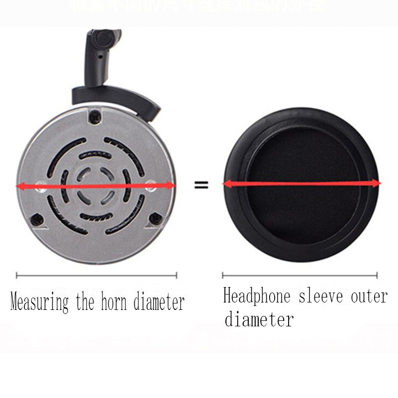 Ohrpolster 2 stücke 45/50/55/60/65/70/75/80/85/90/95/100/105/110 MM Kopfhörer Ohr Pad Schwamm In-ohr Kopfhörer Abdeckung Kopfhörer Zubehör