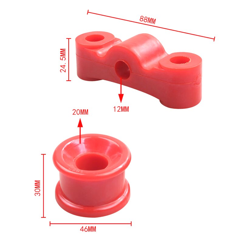 Shifter Bushings Energy Polyurethane Poly Bush Replacement for Honda B16 B18 Civic EK EG Integra DOHC D B-Series 92-00