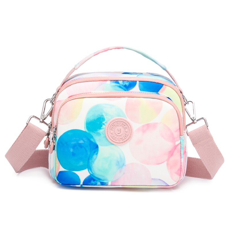 Jahrgang damen-umhängetasche aus Nylon, luxushandtasche, kleine Bote-schultertasche: Farbe 1