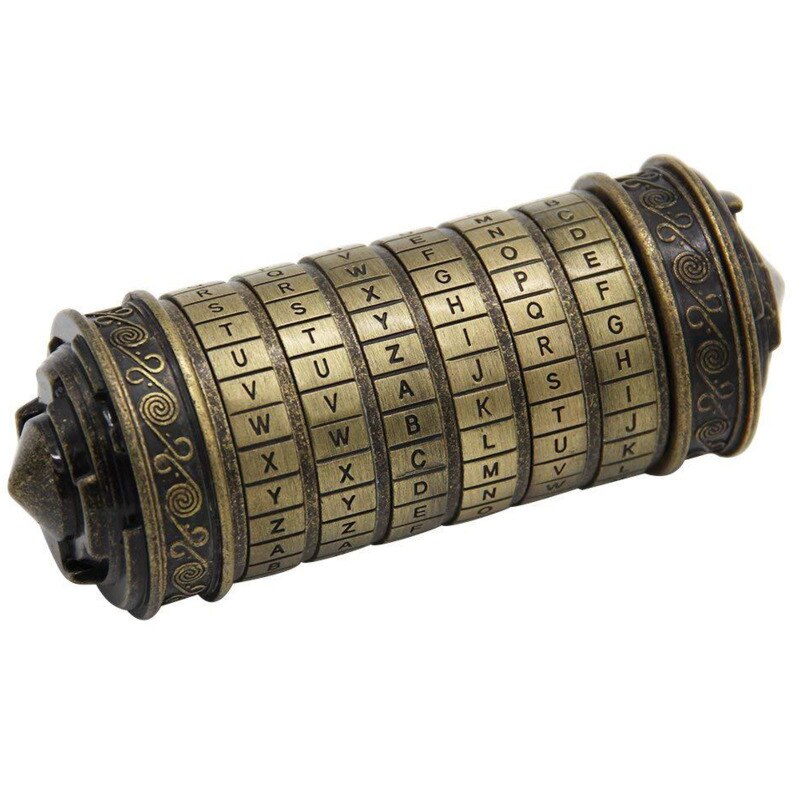 Cierre de Da Vinci Code Lockretro, cierres de Metal, Cryptex, navidad, de Año para niños