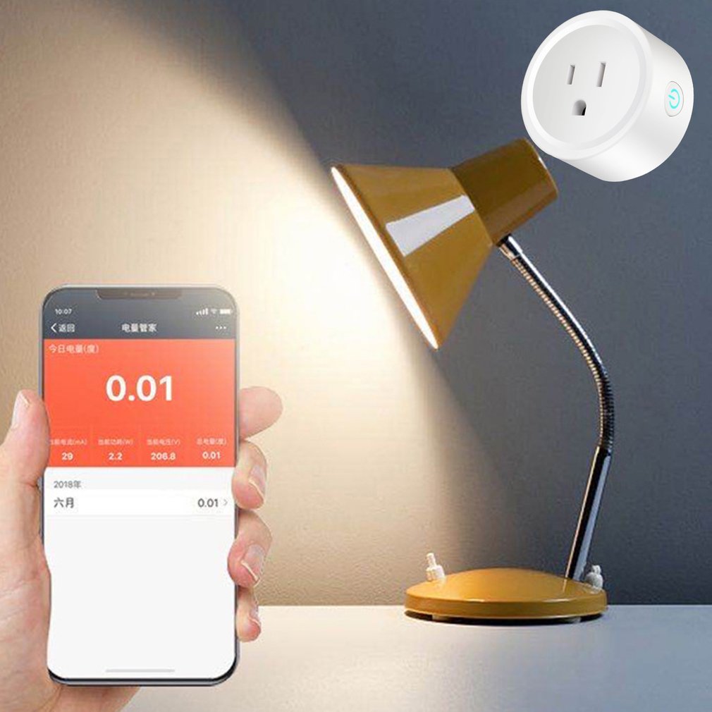 Smart Wireless Plug With WiFi Adapter Remote Control Home Timer Socket Energy Monitor Intellectual Socket