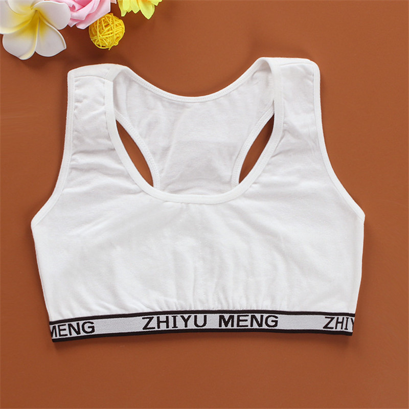 Filles formation soutien-gorge adolescents enfants doux respirant sous-vêtements en coton hauts vêtements
