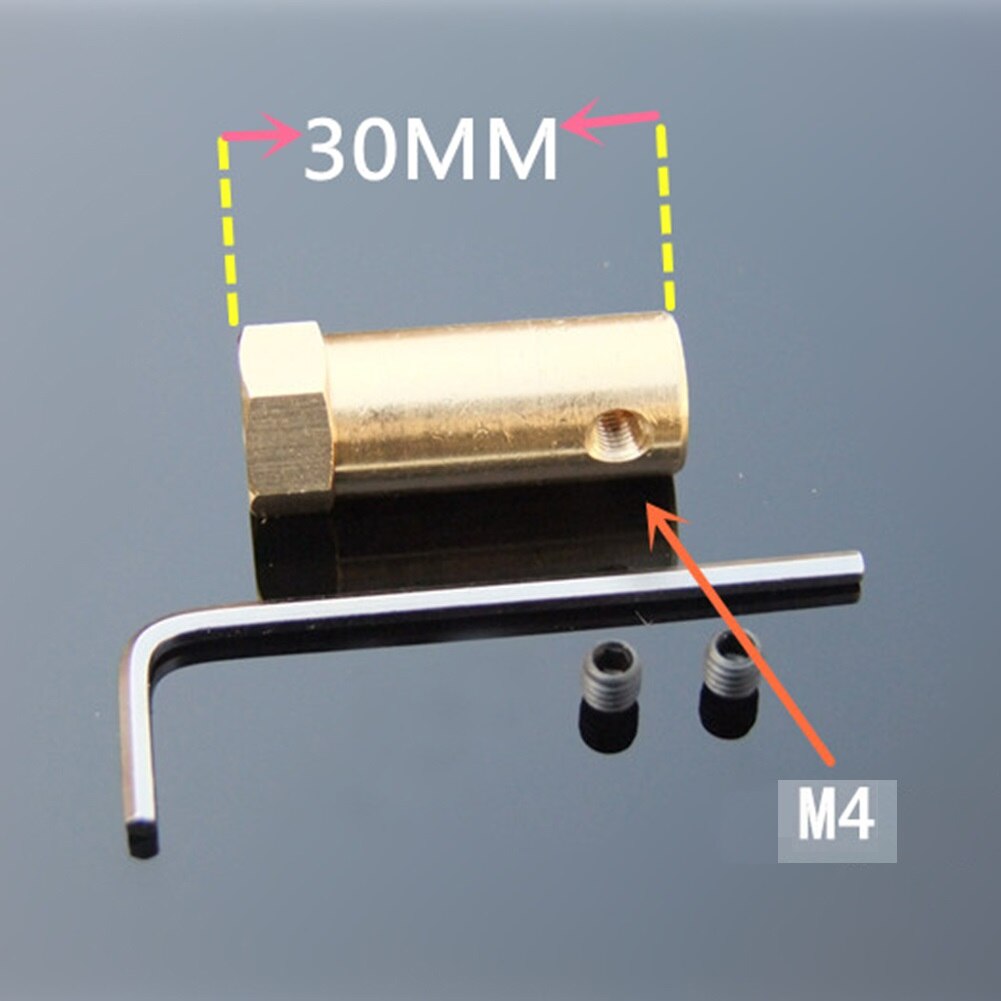 Manchon de connecteur d&#39;arbre de moteur pour voiture intelligente, en cuivre, extensible et rigide, 3/4/5/6/7/8mm, 1 pièce