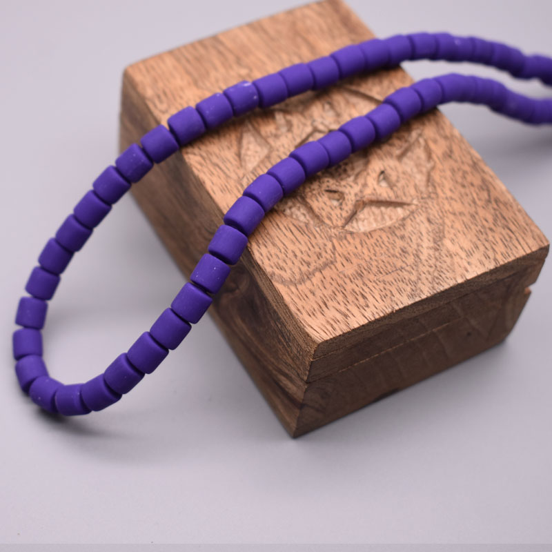 6mm Polymer Clay Tube Beads Loose Spacers Beads for Jewelry Making DIY Findings Bracelet Necklace Accessory: Red