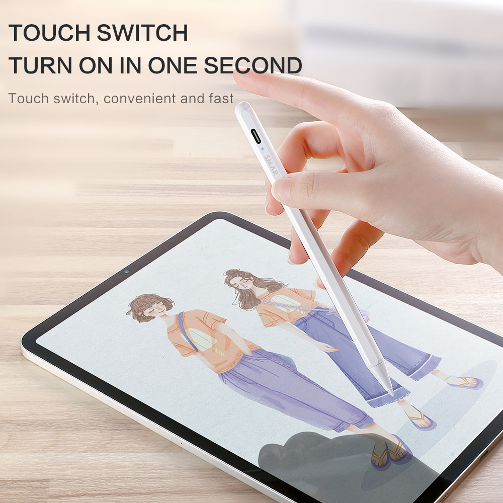 SmartDevil For iPad Pencil Palm Rejection Active Stylus Pen for Apple Pencil 2 iPad and 6 7th Gen Pro 3rd Gen Mini 5th