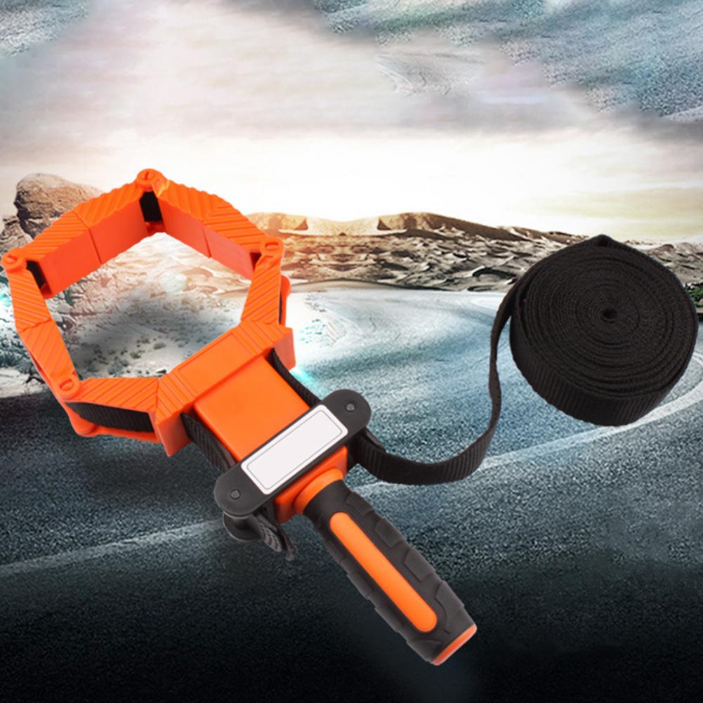 Nylon Strap Clamp Holder Adjustable Band Clamp Polygonal Angle Clip Picture Frame Multifunction Belt Clamping Woodworking Tool