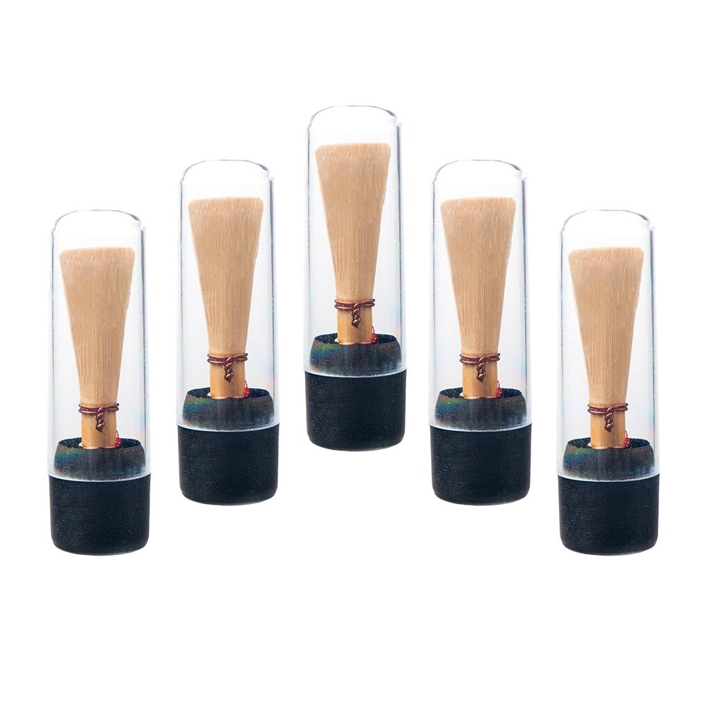 Pack of 5 Medium Strength Bassoon Reeds Red Line with Transparent Tubes Parts