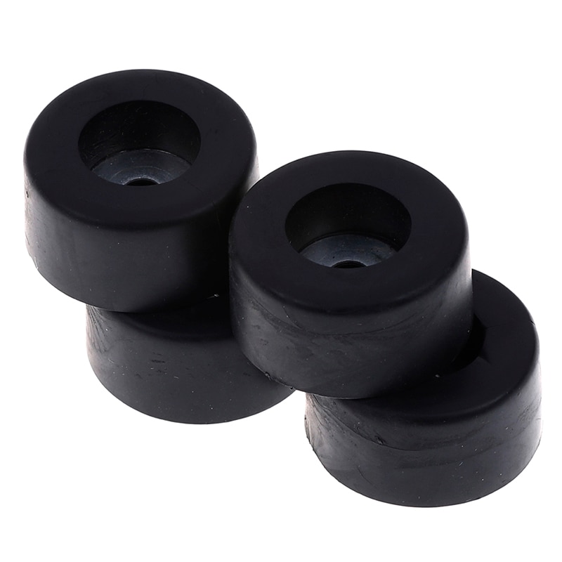 Kabinetter gummifødder dæmper pad base 4 stk slidstærk sort 38mm x 19mm stor case højttaler