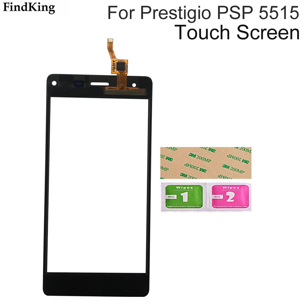 Touch Screen per Prestigio Grace P5 PSP5515DUO PSP5515 PSP 5515 Touch Screen vetro frontale TouchScreen sensore digitalizzatore strumento pannello: Black No Tools