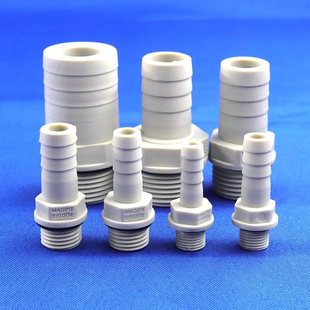 Plastikowe złącze węża 6/8/10/12mm ogon kolczasty 1/4 "1/8" BSP gwint zewnętrzny POM złącze pagody złącze adapter złącza rurowe