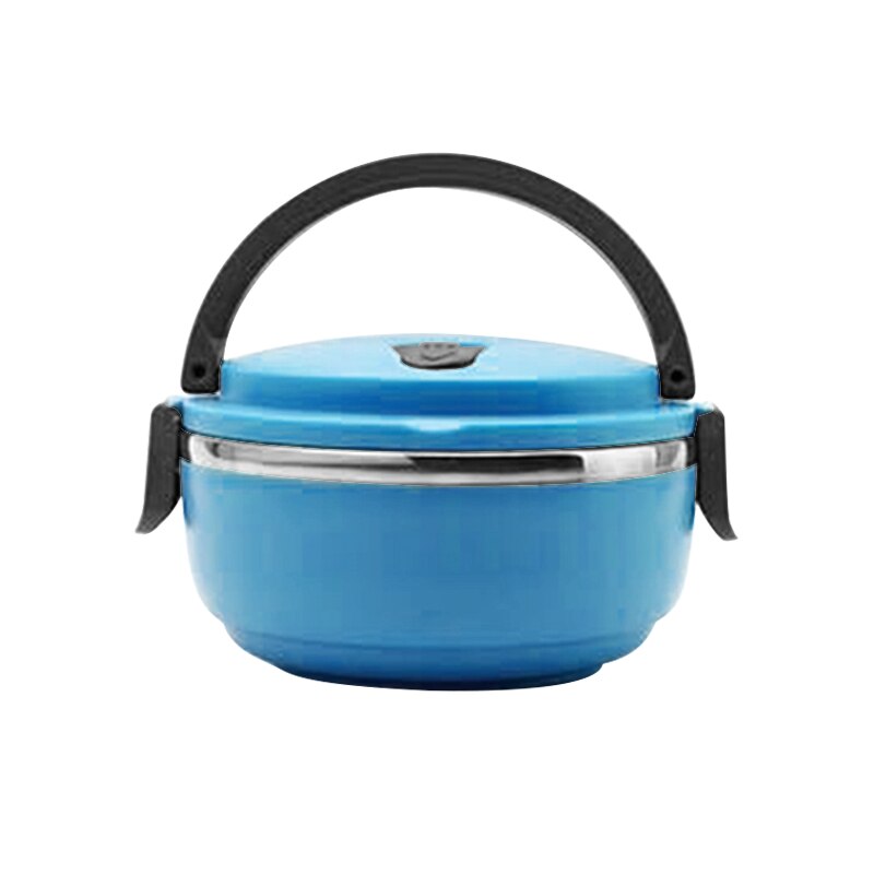 Mini tasse à soupe sous vide, boîte à déjeuner en acier inoxydable, Thermos, flacon de nourriture chaude, récipient isolé Durable, vaisselle de voyage Portable: Blue