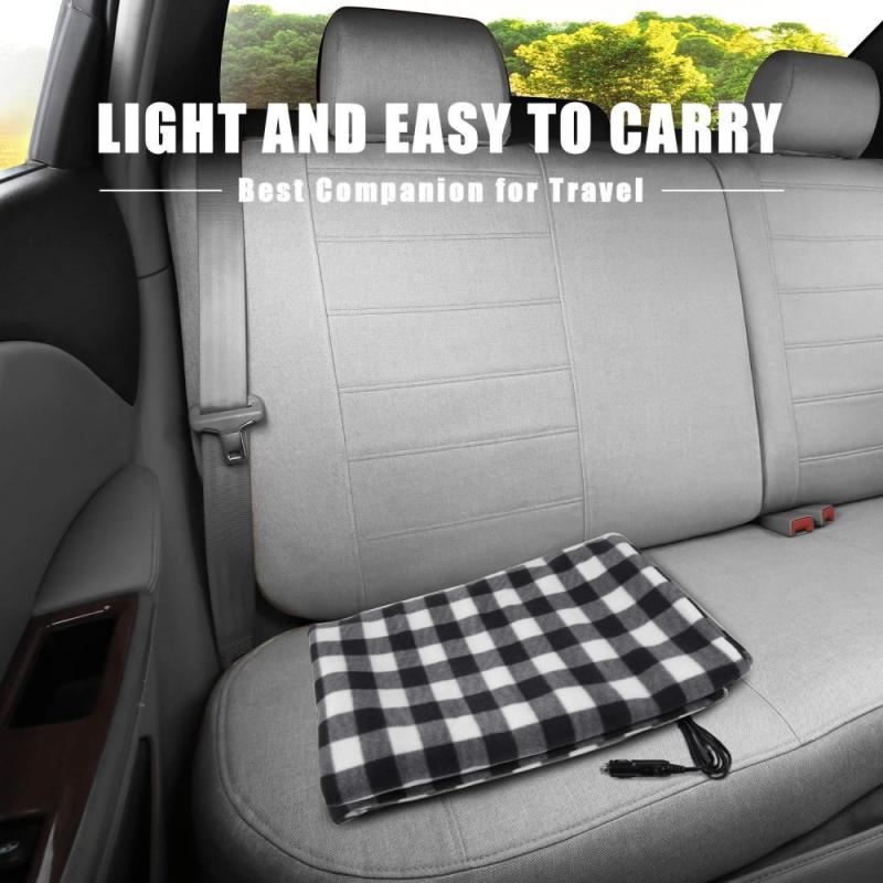 100cm*60cm 12v Car Heating Blanket Car Bed Automotive Interior Electric Heating Cover for Winters Road Trips Camping
