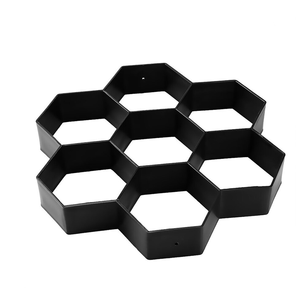 Diy sti maker sekskant hul form haven sti beton plast mursten skimmel belægning fortov gangbro forme til gårdhave haven: B