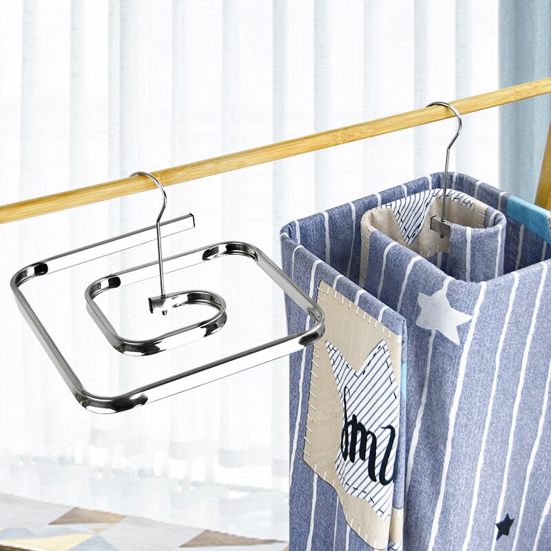Stainless Steel Blanket Hanger Round Drying Rack Spiral Quilt Sheets Hanger Rotating Rack Clips Save Space Indoor Outdoor Hanger