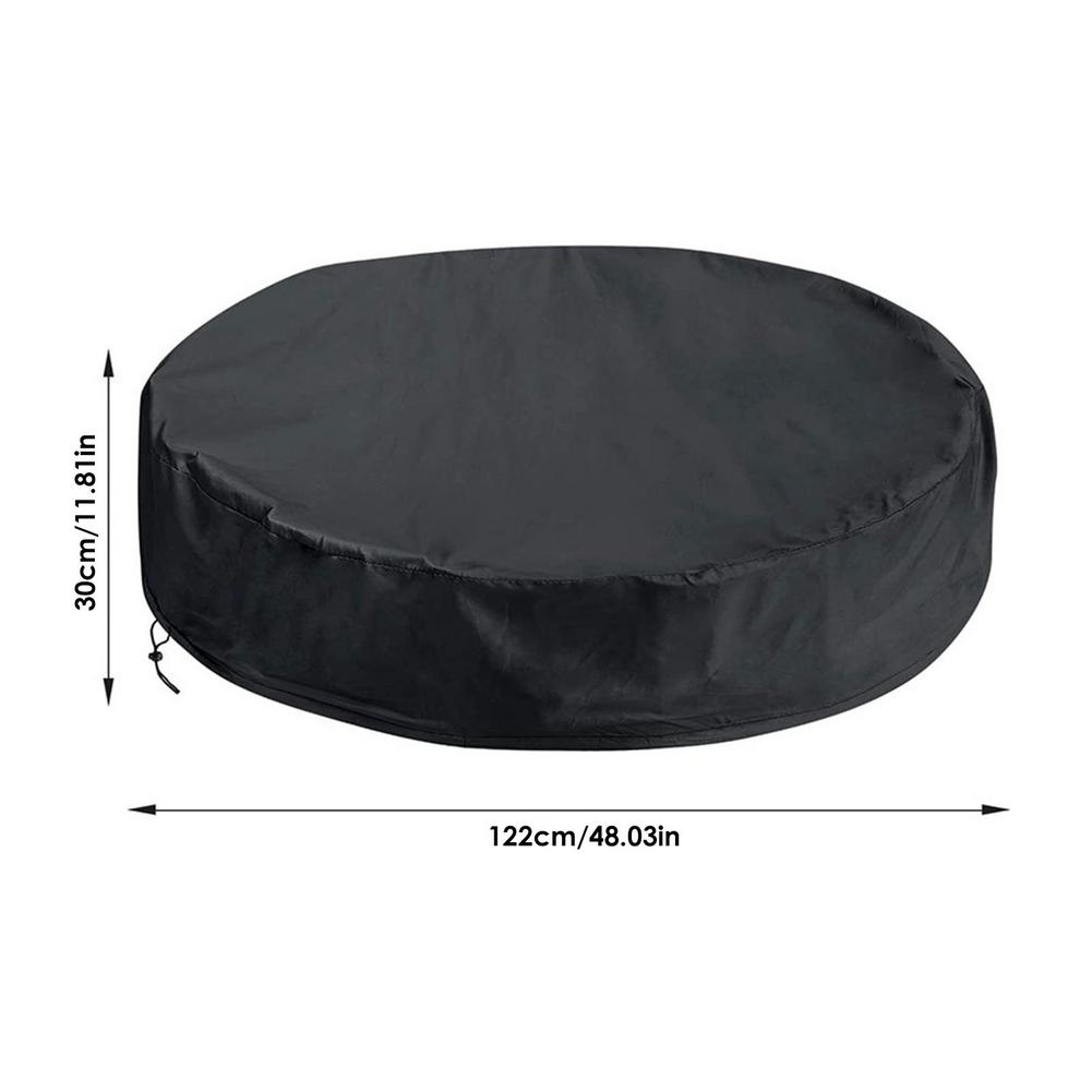 Round Foldable Pool Covers Kid Swimming Pool Bathtub Protector Dust Cover Waterproof Cover For Pet Swimming Bathing Pool