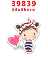 Bricolage artisanat fournitures fée la petite fille impression dos plat résines planaires 30 pièces. PR-39829-39918: PR-39839