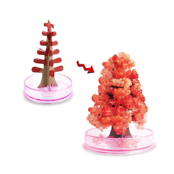 2 Sets Magische Boom Kerstcadeau Papier Boom Magic Groei Boom Speelgoed Jongen Meisje Kerstcadeau Blossom Tree Thuis decoratie: C-1 set