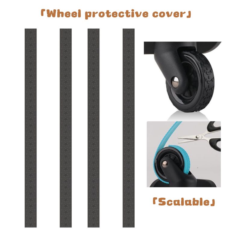 1 Pair Dual Roller Wheels Suitcase Luggage Replacement Casters Swivel Mute For Travelling Bag Travel Suitcase A08 Silent Wheels: dark green