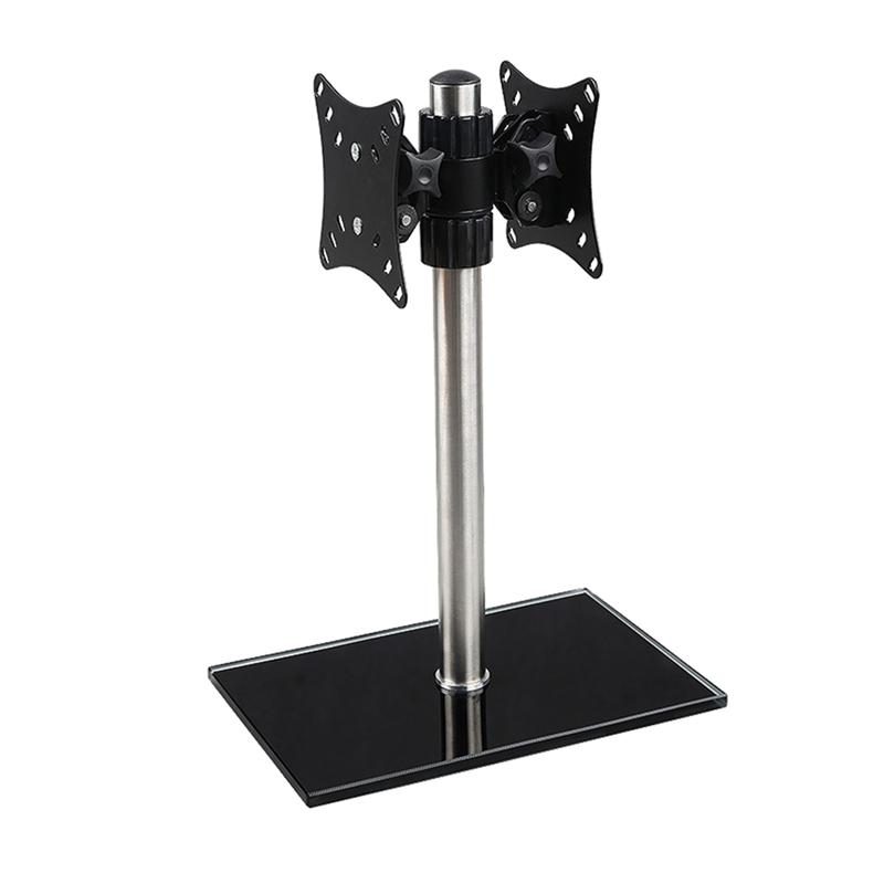 Monitor Desk Stand Single Dual Monitor Stand Height Adjustable Monitor Mount Holder Desktop Stand Single Screen Holder: Dual screen