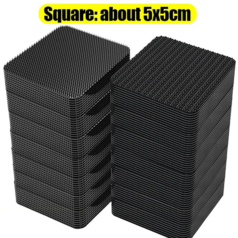 Cinta adhesiva de doble cara Extra fuerte, alfombrillas para el suelo del coche, organizador de cables de gancho y bucle autoadhesivo, sujetadores para alfombras para el hogar, 2/200x: 70mm / Negro