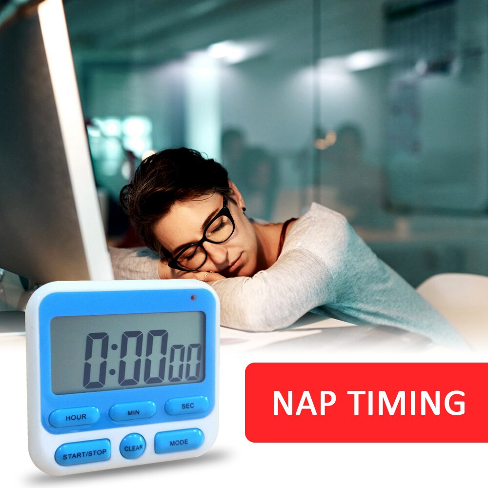 Digitalen Bildschirm Küche Timer Countdown Kochen Laut Alarm Magnetische Rückseite Stand Schlaf Stoppuhr Backen Temporizador Große LCD