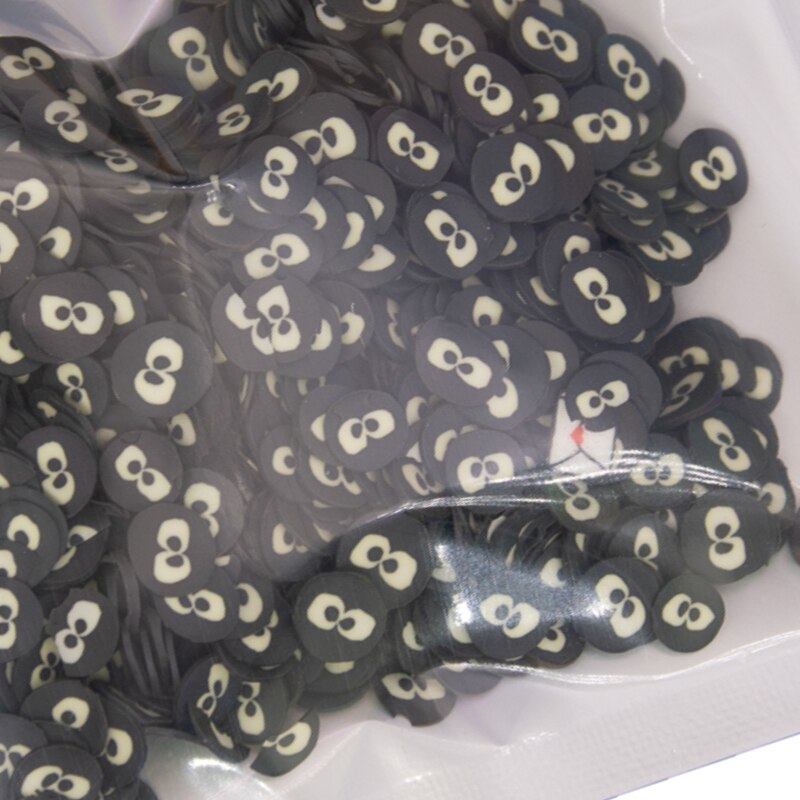 30g Auge Pilz Nette Bär Fisch heiser bilden Polymer Ton Scheiben Streusel für Handwerk Machen DIY Schlamm zu Filtern Acryl Harz füllstoff: 5 klein Auge