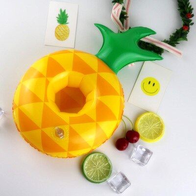 Mini unicorn coasters oppustelig kop og alle slags luftpuder holder drikkebåde sommer poolfest hawaii strandfest: 10
