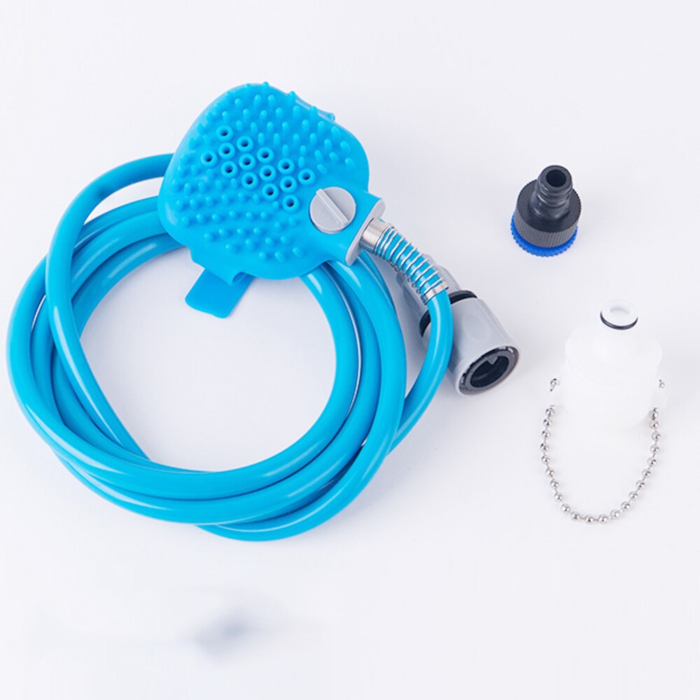 NICRW-Herramienta de baño para perros y mascotas, rociador de ducha para mascotas, cepillo para baño de mascota 2 en 1, suministro para mascotas para limpieza de perros, gatos, caballos y masaje, aseo