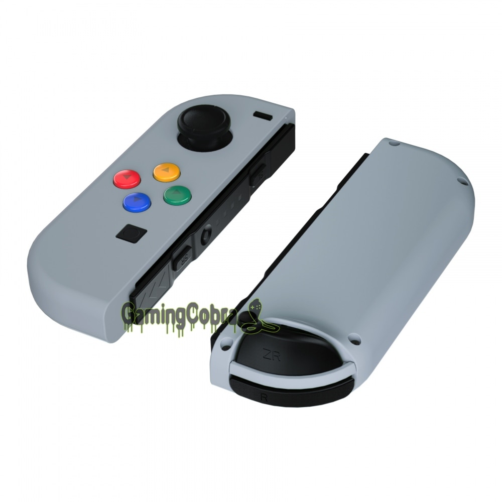 Hope Gray Soft Touch Controller Housing With Colorful Buttons Replacement Shell with Tools for NS Switch Joy-Con