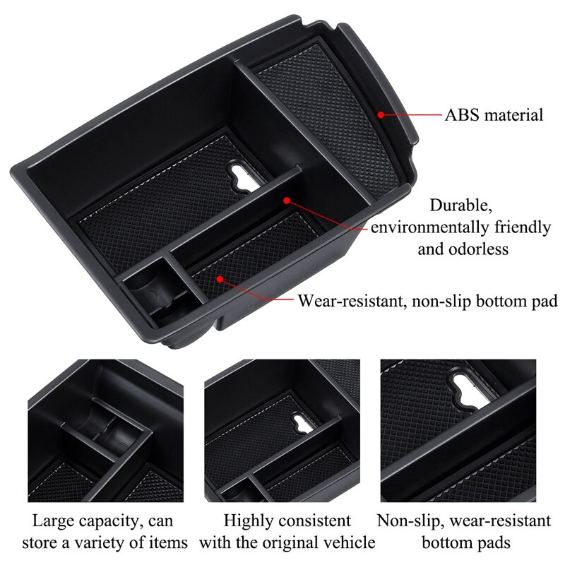 Auto Car Armrest Storage Box Center Organizer Glove Tray Holder Box for Kia Niro