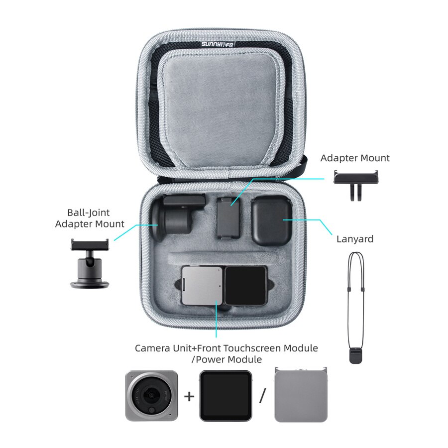 Action 2 Case Voor Dji Osmo Action 2 Dual-Screen/Power Combo Travel Opslag Draagtas Camera Accessoires