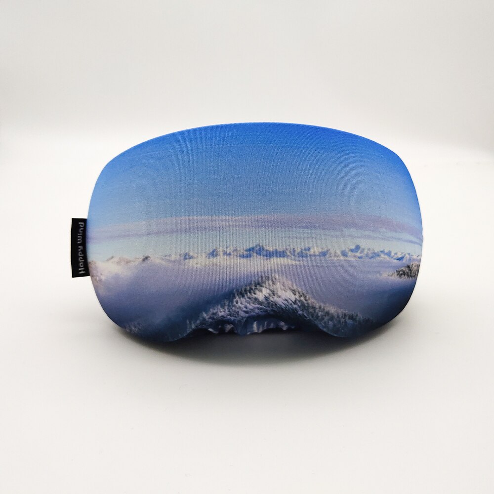 Funda elástica para gafas de esquí, Protector de gafas de snowboard para invierno, deportes al aire libre, fundas para gafas de esquí a prueba de arañazos: Morado