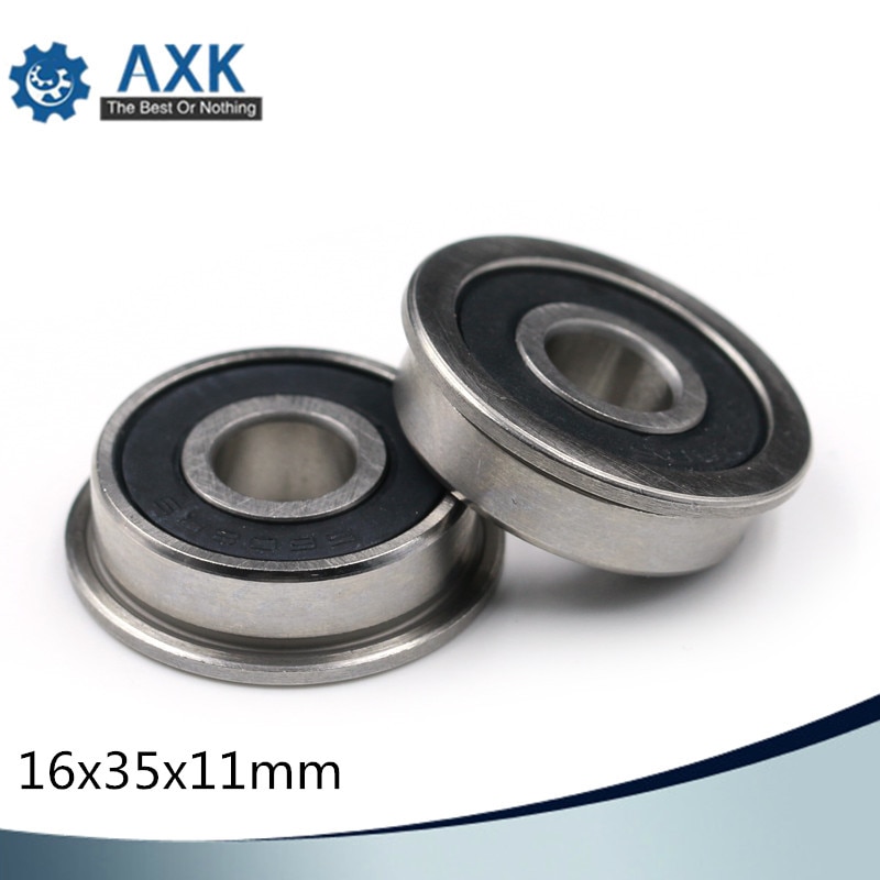 F6202 RS NO estándar 16x35x11mm (1 pieza) cojinetes de bolas de carro de jardín de camión de empuje con brida rodamiento de carretilla f6202