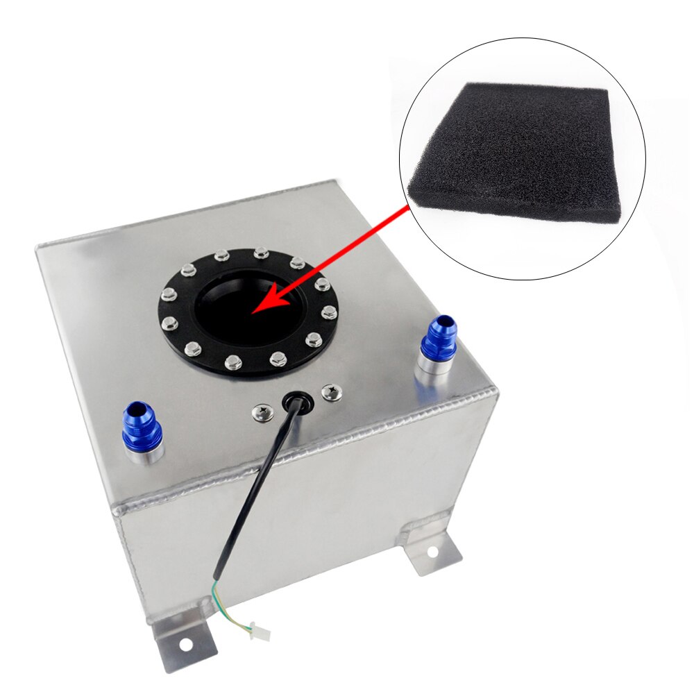 PQY - 20L Aluminum Fuel Surge Tank With / Without Sensor Fuel Cell 20L With Cap/ Foam Inside PQY-TK39/14