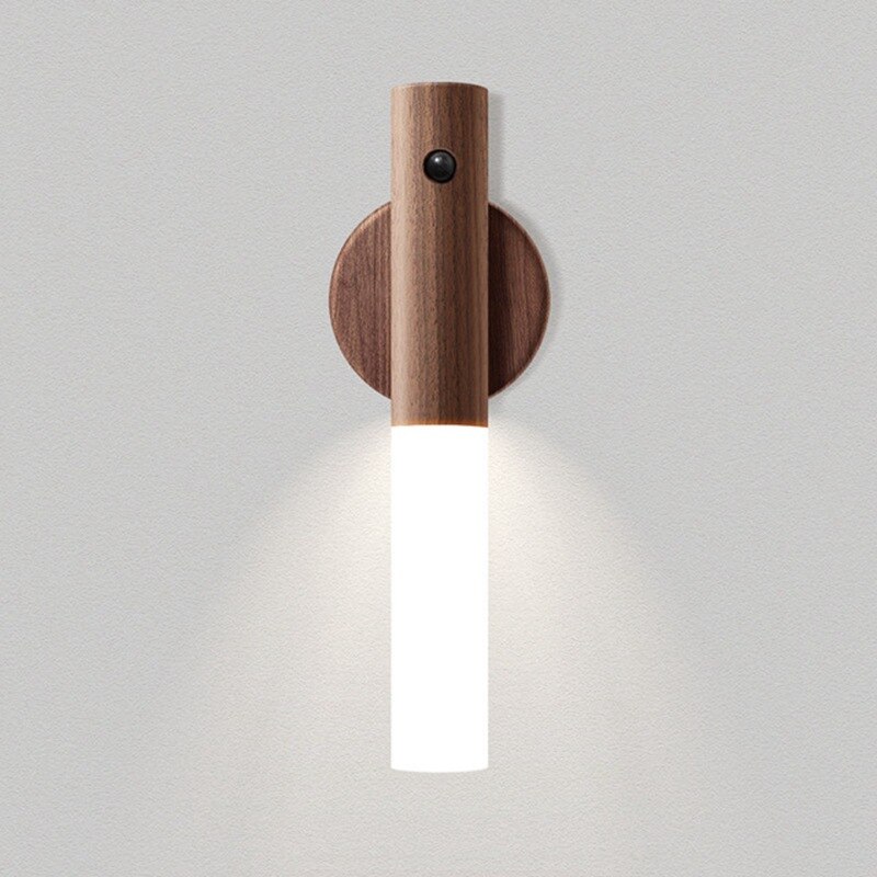 LED Night Light Sensor Photosensitive Sensor Wireless USB Door Lock Light Night light table lamp Bedside Wardrobe Wall Lamp: Style B