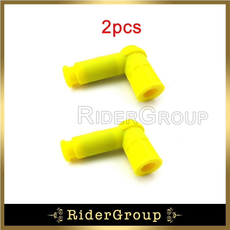 Yellow Rubber Ignition Coil Spark Plug For 50cc 70cc 90cc 110cc 125cc 140cc 150cc 160cc 200cc 250cc Pit Bike ATV Go Kart Scooter: 2pcs