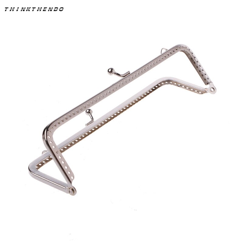 1PC Square Metal Frame Kiss Clasp For Handle Bag Purse Accessories DIY 18cm