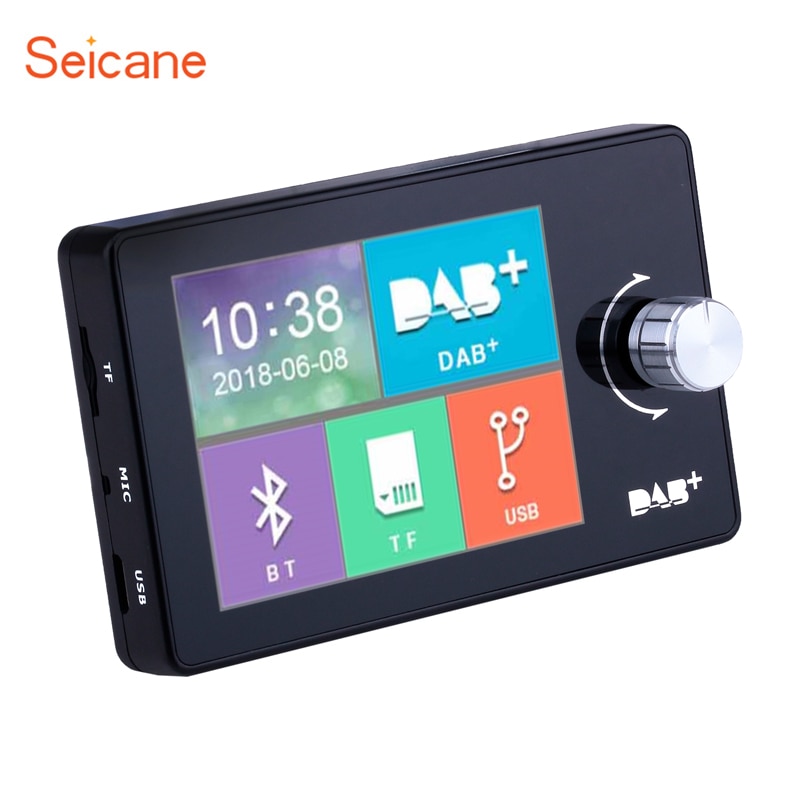 Seicane 2.8 inch ware kleuren TFT-LCD screen In-Auto DAB/DAB + Ontvanger Bluetooth Muziek Handsfree USB/TF Muziek Adapter