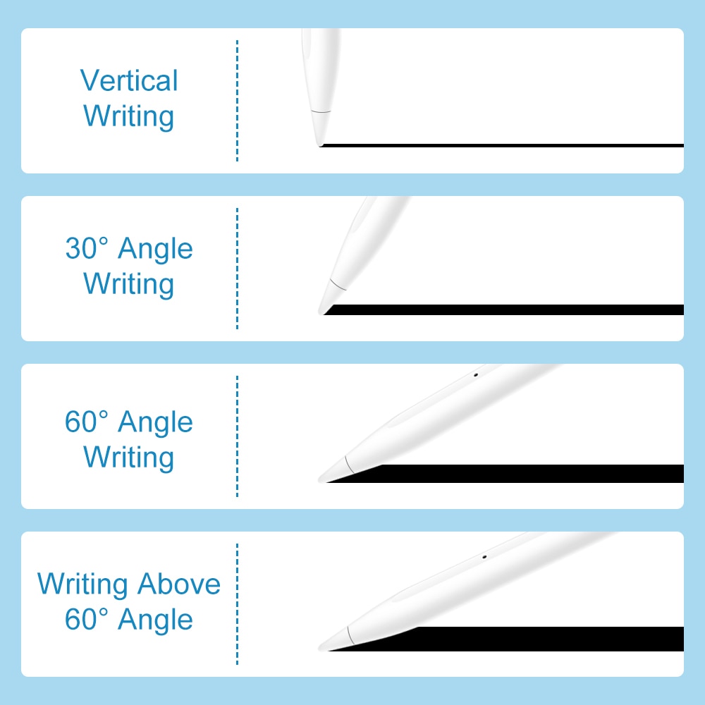 Dla jabłko ołówek 2 1 z odrzuceniem dłoni z czujnikiem nachylenia, dla iPad ołówek rysik dla iPad zawodowiec 11 12.9 2020 10.2 2019 10.5 powietrze 3
